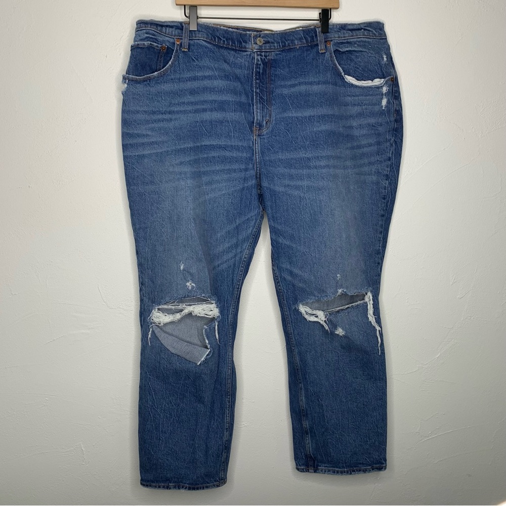 Abercrombie & Fitch Blue Straight Leg Jeans